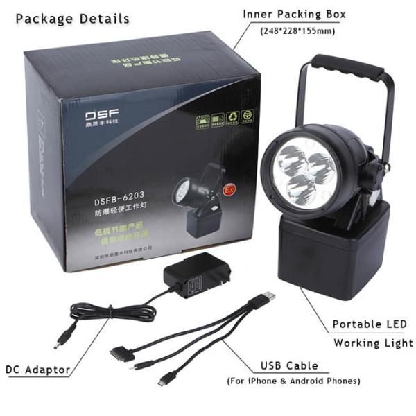 9W 1080Lm Explosion Proof LED Work Light Magnetic Base Hazardous Location