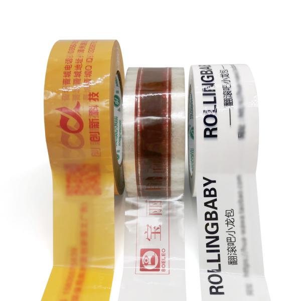 Tear Resistance Transparent Bopp Box Sealing Tape With Logo Color Printed