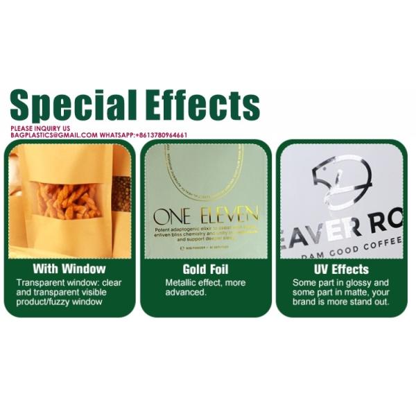 Eco Reusable Food Stand-up Bag Nut Snack Storage Sealed Bag Packaging Aluminum Foil Bag