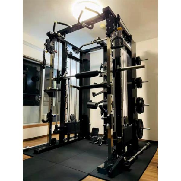 Indoor Multi Function Smith Machine All In One Gym Equipment With Weight Stacks