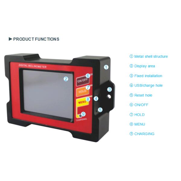 RION DMI825 Light Weight Very Accurate Measuring Dual axis Digital Inclinometer for Bridge Inclination Detection