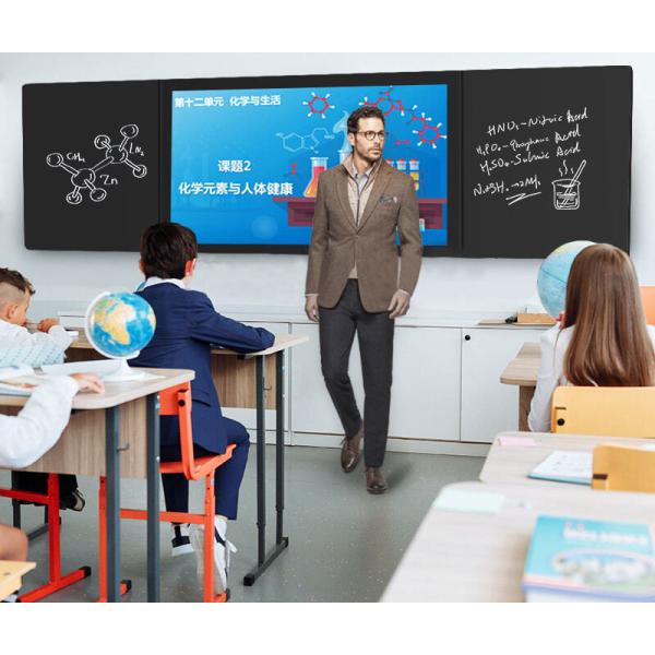 75 Inch Smart Digital Blackboard with 3840*2160 Resolution and Capacitive Touch for Interactive Classroom Teaching