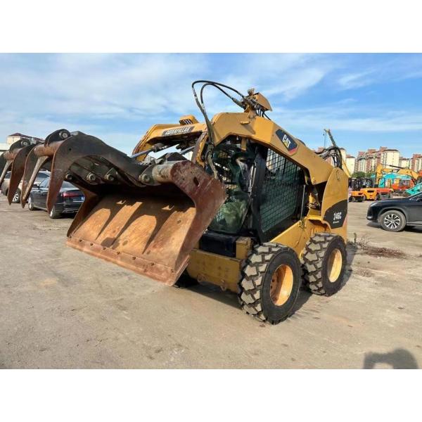 CAT 246C Original Color Used Skid Steer Loader Safety And Accuracy In Good Condition