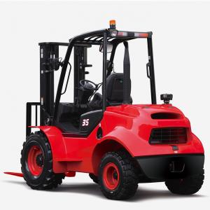 Quality Compact Rough Terrain Forklift Small Turning Radius High Grade Ability for sale