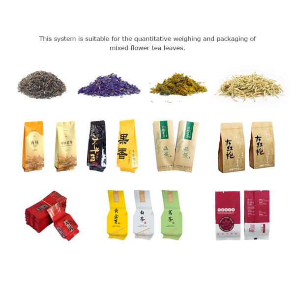 Tea Weighing And Packaging System Green Tea Black Tea Oolong Tea