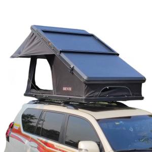 Durable Easy Setup Triangle Rooftop Tent With Led Premium Materials