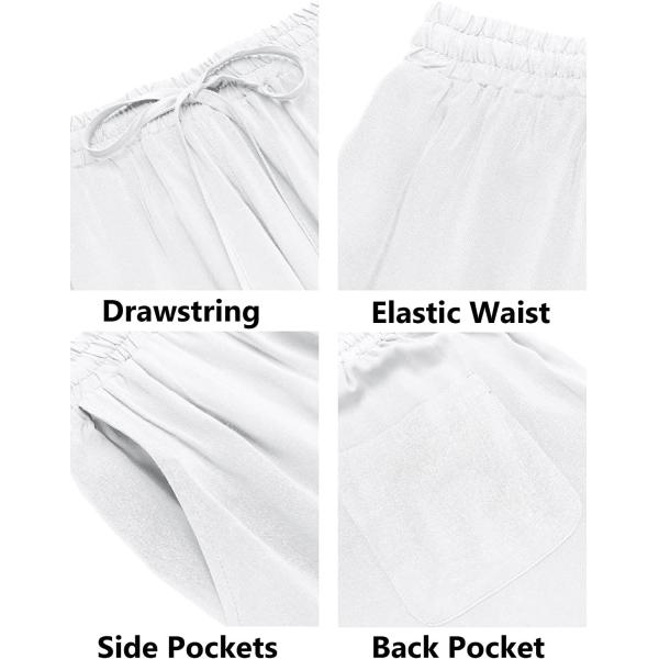 Summer Men Shorts Set Plain Flax Cotton Breathable Solid Color Two Piece Suit