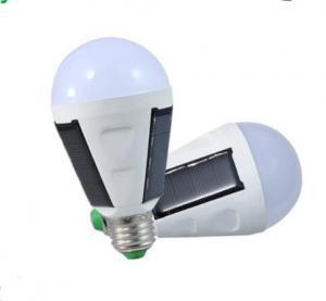 7W led bulb IP65 solar 85-265V led bulb emergency rechargeable led lamp energy saving 6000K E27 2017 new led lamp panel