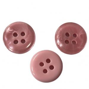 China 1/2 4 Holes Plastic Shirt Buttons With Chalk Back Use For Shirt Blouses on sale