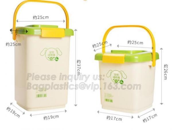 10L Clear Household Reusable Stack Plastic Storage Boxes, Transparent Household Handled PP Storage Box Plastic Boxes pac