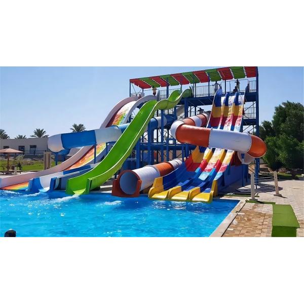 Fiberglass kiddie fun slide Amusement Aqua Water Park Swim Toy Pool Rides