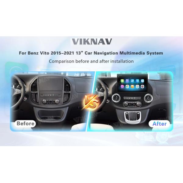 Viknav 13 Inch Android 8 Core Car Player Multimedia Radio For Benz Vito 2015-2021 GPS Navigation(128GB)