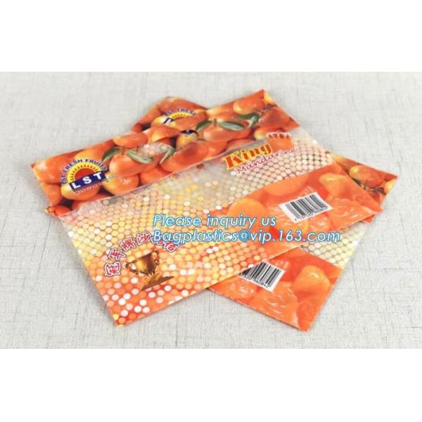fresh fruit packaging bag holes/OPP/CPP transparent standing fresh fruit bag with holes, ziplocK slider storage bag