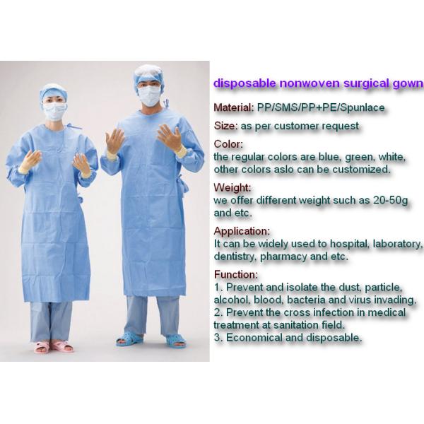 Pink Disposable Isolation Gowns 115x137CM PP+PE Gown With Long Sleeve