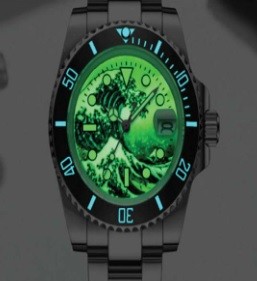 Quality Waterproof 300m Stainless Steel Dive Watch C3 Super Luminous for sale