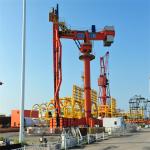 600 Tph Screw Ship Unloader Bulk Materials Handling For Seaport Terminal