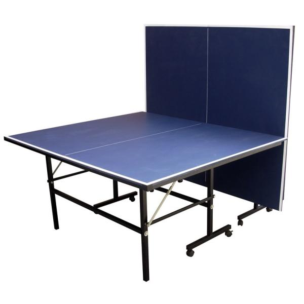 9FT 4 Pieces Boards Style Folding Table Tennis Table With Foldable Leg