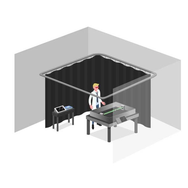 Xinland Factory Supply Laser Safety Curtains Standard Series for Anti-Laser Radiation Protective Laser Station Equipment Parts