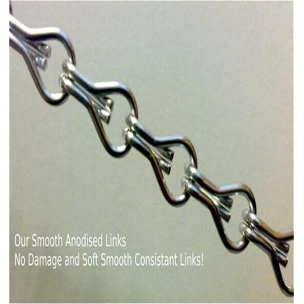 Vertical Hanging Aluminum Chain Insect Door Fly Screen Curtain Anodising Finished