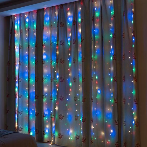 3M LED Curtain Fairy Lights Remote Control USB String Lights Christmas Decoration For Home Bedroom Wedding Party Holiday