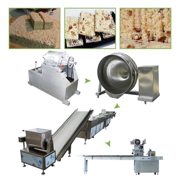 Fast Puffing Rice Muesli Snack Bar Machine Cereal Bar Production With CE