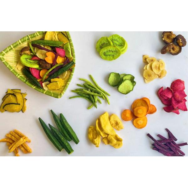 Customisable Dried Fruits Vegetables Organic Healthy Crispy Vegetables Chips