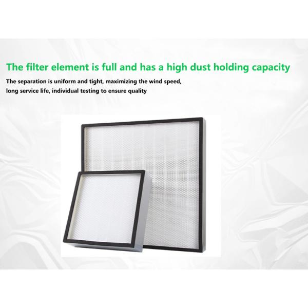 HEPA filter in operation