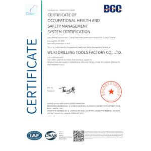 CGE Group Wuxi Drilling Tools Co., Ltd. Certifications