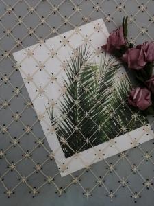 China Geometric Beaded Embroidery Fabric on sale