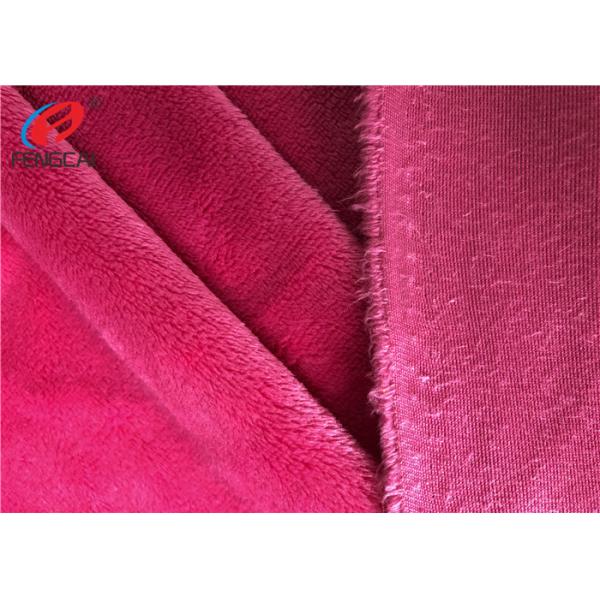 Super Soft 100% Polyester Velboa Fabric , Minky Plush Fabric For Blabket