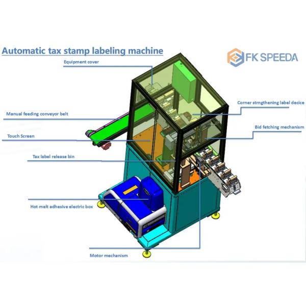 Automatic Grade Automatic Tax Strip Labeling Machine with Good and CE Approval