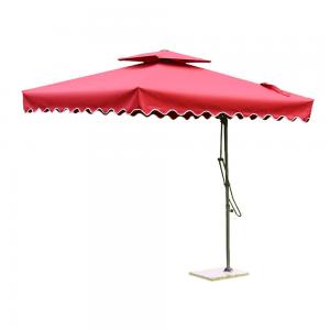 Quality Oxford Polyester Cantilever Garden Parasols , Tilting Rectangular Patio Umbrellas for sale