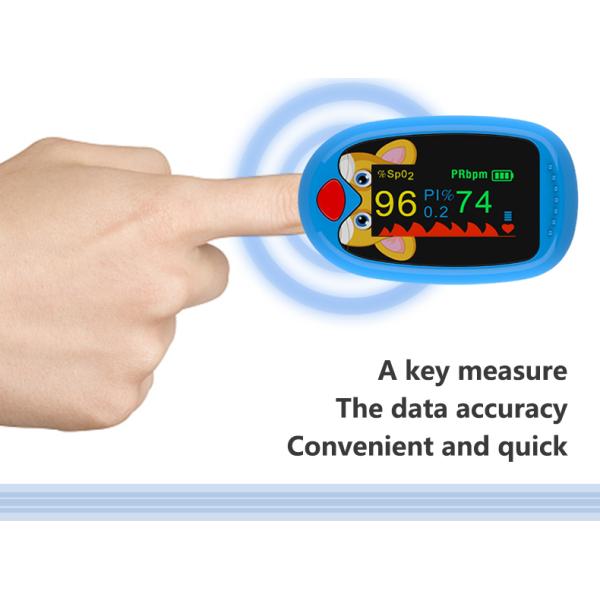 1BPM Resolution Finger Pulse Oximeter With 2 AAA Batteries
