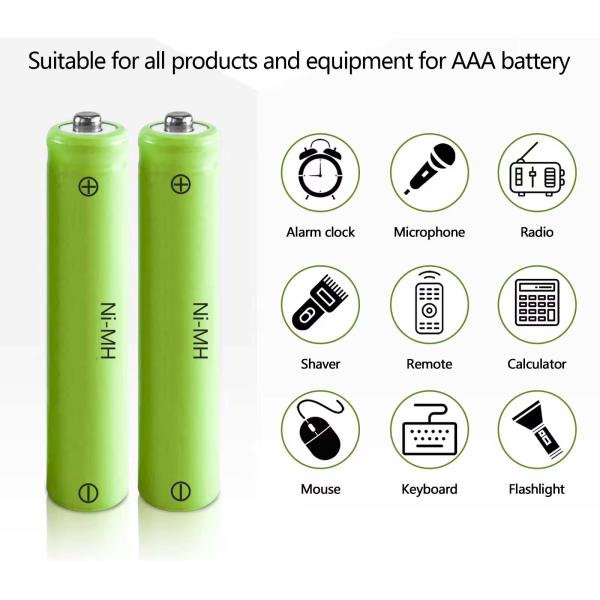 NiMH Battery AAA700mAh 1.2V 700mAh Rechargeable Nickel-Metal Hydride Battery
