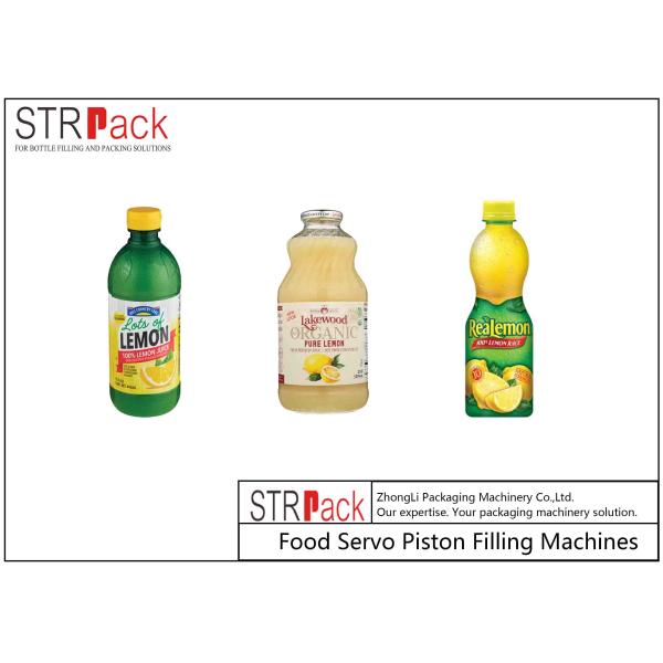 Lemon Jam Auto Piston Filling Machine Servo Motor Driving With Heated Hopper