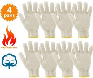 China BBQ Oven Bread Baking Cotton Heat Resistant Gloves For Baking Insulated on sale