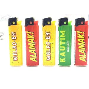 Quality Kitchen Flame Disposable Stone Gas Lighter with Custom Logo Butane Gas Flint Lighter for sale