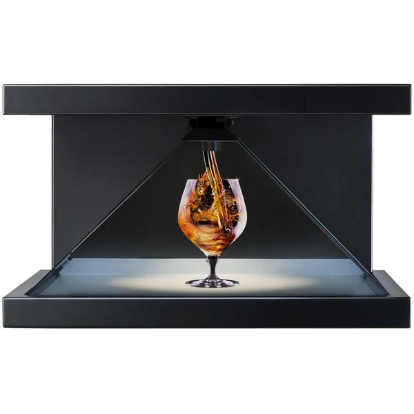 Advertising 3D Holographic Display Pyramid Showcase Holocube With Audio