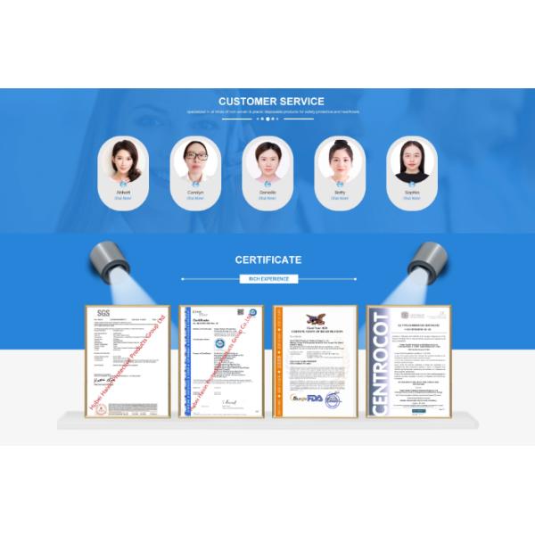 clinical Surgical Face Mask 3 Ply , Disposable Hospital Masks 17.5x9.5cm