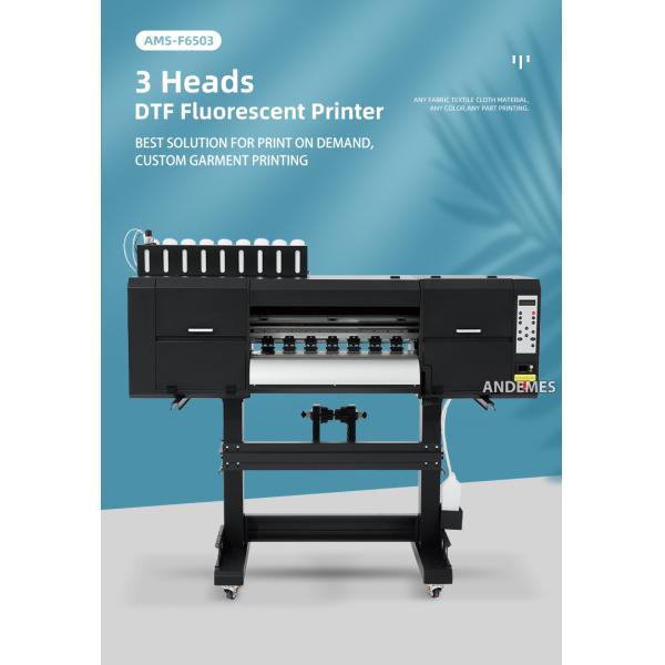 60cm 3 Head I3200 DTF Printer with 9 Color Fluorescent Printer Conveyer Belt Oven