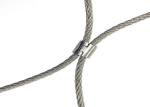 SS304 Knotted Wire Rope Mesh 2.0mm Steel Rope Net For Zoo Mesh