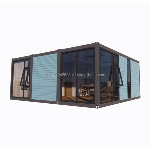 Galvanized Steel Bending 180g 20ft 40ft Detachable Prefabricated Flat Pack Container Home House With 2 Bedrooms for Hotel
