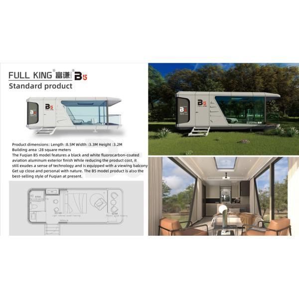 Minimalist Prefabricated Apartment Mobile Space Capsule Unique Needs Expandable House