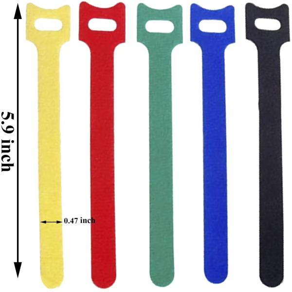 Customized Hook And Loop Cable Ties Self Locking Reusable Velcro Cable Ties Adjustable