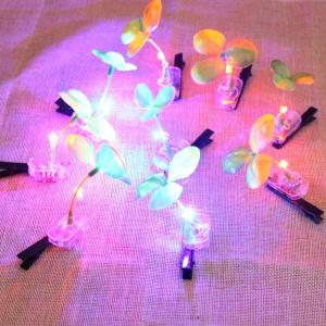 Quality 2016 hair accessorues funny led bean sprout hairclip for kids and party/led grass hairpin for sale