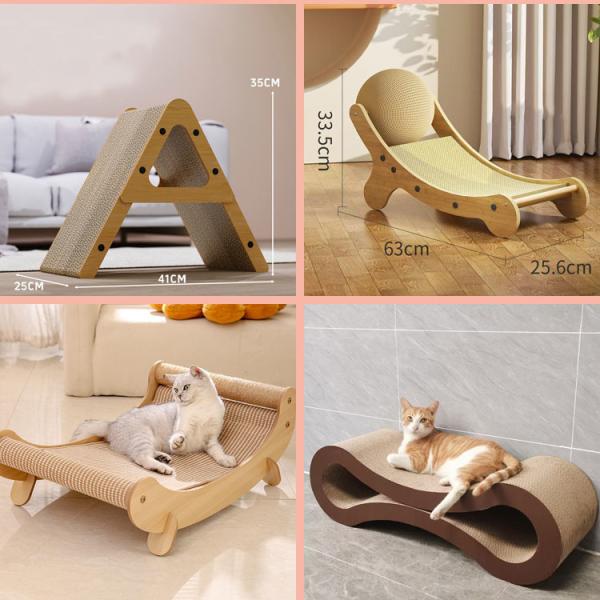 ODM Round Cardboard Cat Scratcher Wear Resistant Cat Scratcher Round