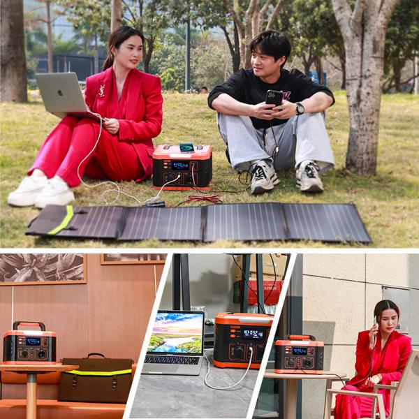 1kw Portable Power Station Portable Solar Power Supply 799.2wh Wireless Charging