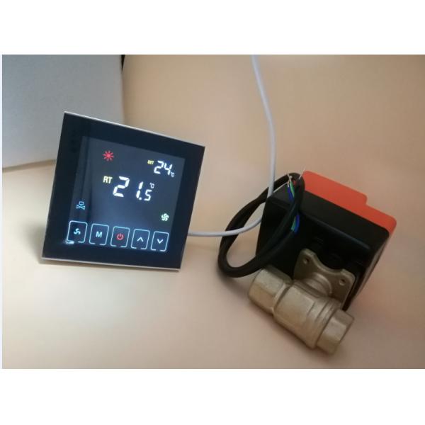 Efficient Brass Material Motorized Ball Valve For Fan Coil Units 2 Pipe System / 4 Pipe System