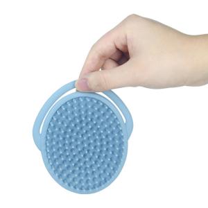 Quality Baby Silicone Products， Food Grade Silicone Hair Shampoo Massage Brush Eco Friendly for sale