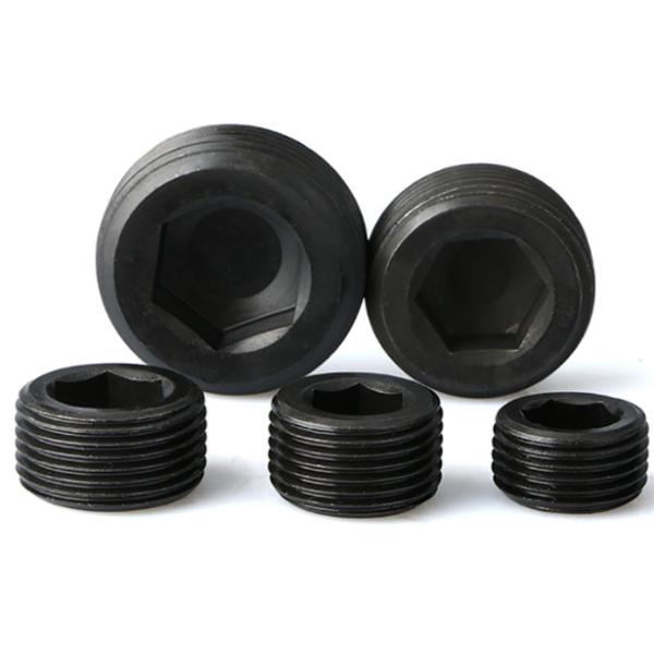 Metric Black Oxide Hexagon Socket Pipe Plugs Carbon Steel